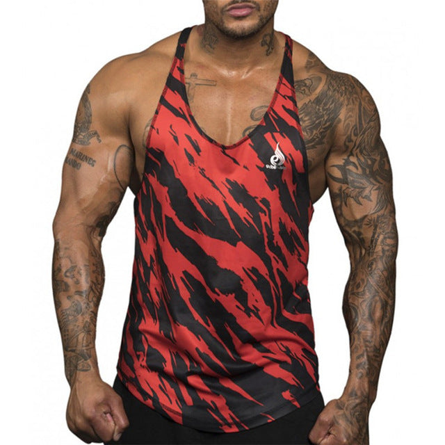 Men's Camouflage Tank Top-FITNESS ENGINEERING