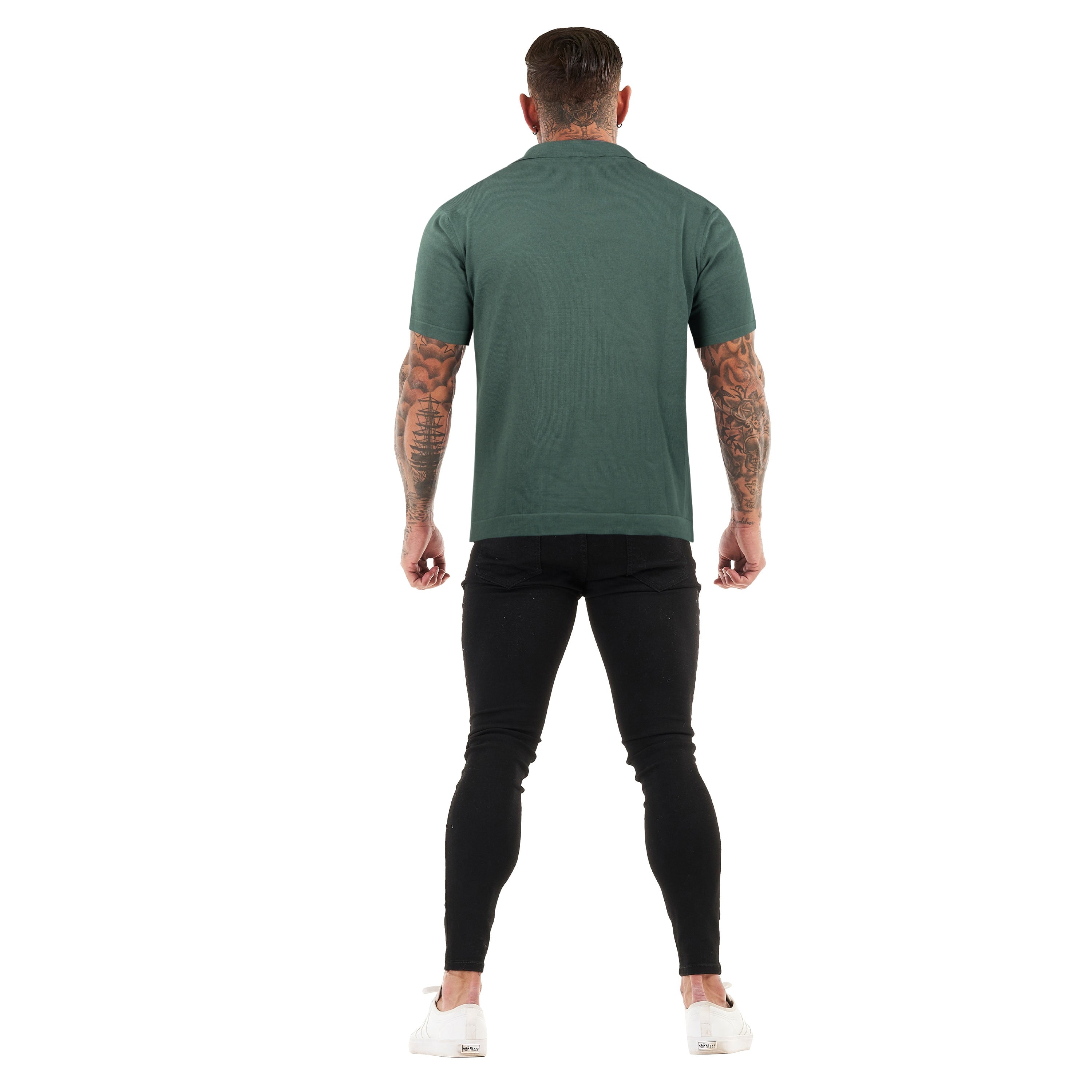 PREMIUM SHORT SLEEVE SLIM FIT POLO - GREEN