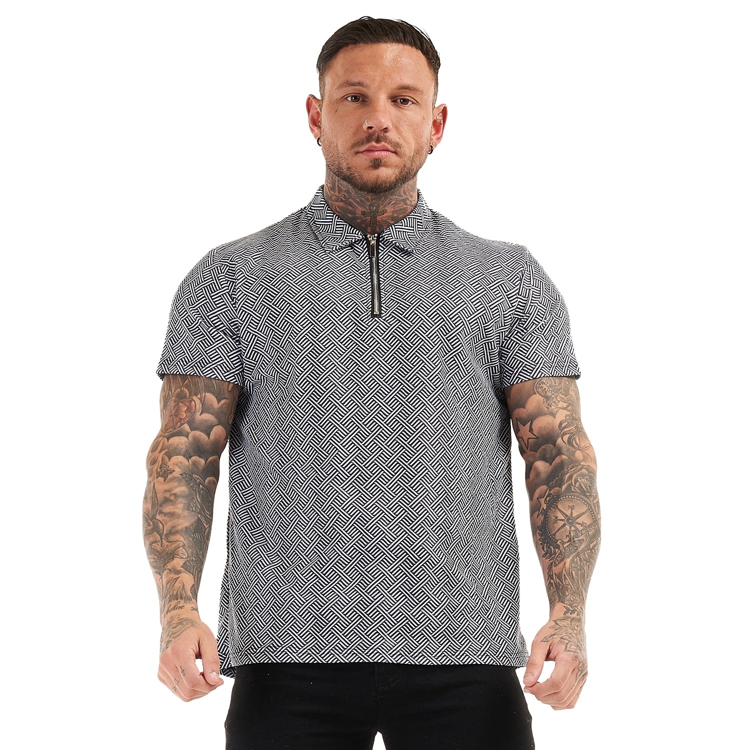 PREMIUM SHORT SLEEVE SLIM FIT POLO - GREY