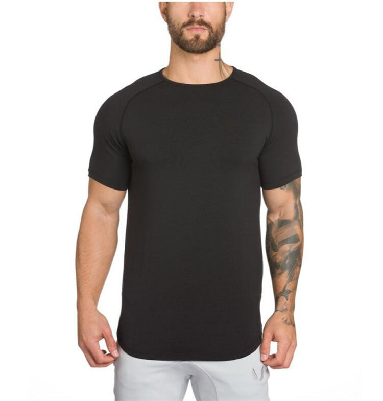 Men's Curved Hem Tee's-FITNESS ENGINEERING