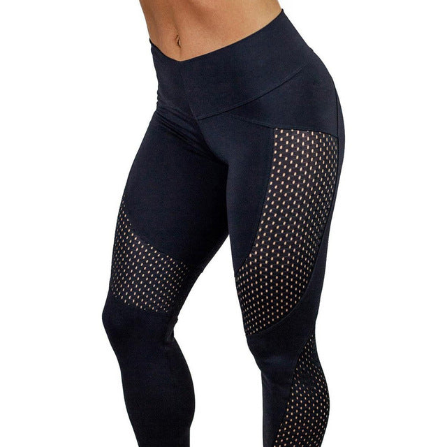 Women's Mesh Breathable Leggings-FITNESS ENGINEERING